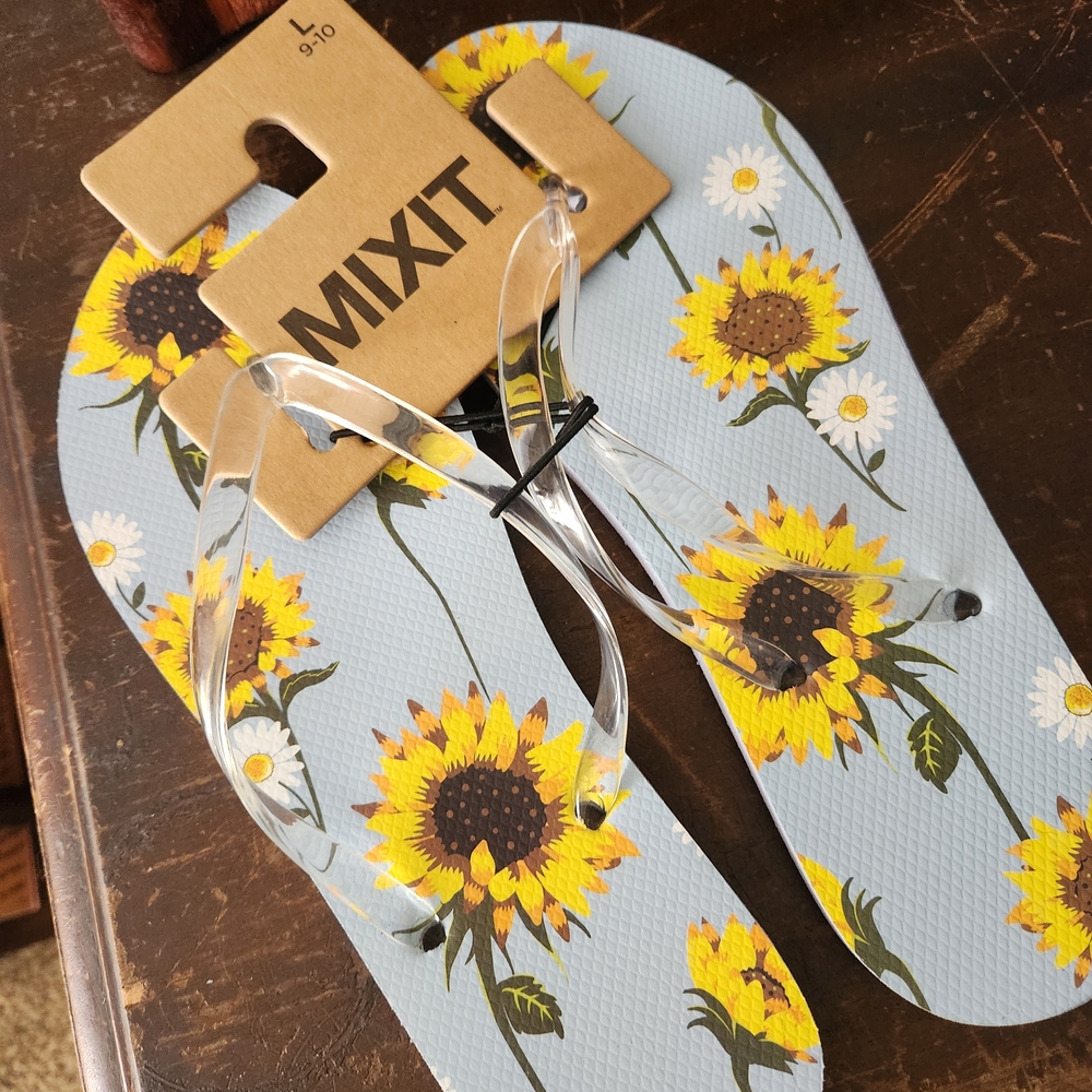 Mixit Sunflower Flip Flops